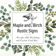 Theresa Okamura with Maple and Birch Rustic Signs's logo