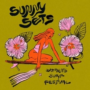 Sunny Sets Women's Surf Festival's logo