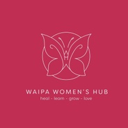 Vicky Wallis and the Waipa Women's Hub's logo