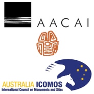Australian Association of Consulting Archaeologists (AACAI), Anthropological Society of Western Australia (ASWA) and the Australia International Council on Monuments and Sites (A.ICOMOS) 's logo