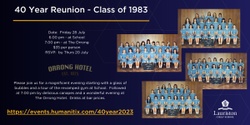 Banner image for OLA 40 Year Reunion - Class of 1983