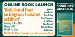 Banner image for Online Book Launch - Declaration of Peace for Indigenous Australians and Nature
