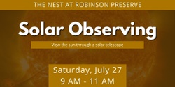 Banner image for Solar Observing at the NEST