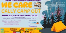 Banner image for 'We Care - Cally Camp Out'