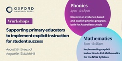 Banner image for Supporting primary educators to implement explicit instruction for student success - NSW