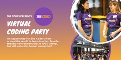 Banner image for She Codes: Virtual Coding Party