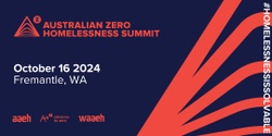 Banner image for Australian Zero Homelessness Summit 2024