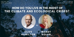 Banner image for Facing Up: how do we live in the midst of the climate and ecological crises? Clive Hamilton and Mandy Nolan