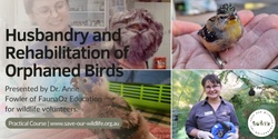 Banner image for Husbandry and Rehabilitation of Orphaned Birds presented by Dr. Anne Fowler