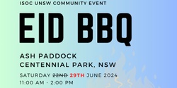 Banner image for Eid BBQ - ISOC UNSW Community Event
