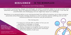 Banner image for Resilience in the Workplace: the importance of prioritising wellbeing