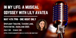 Banner image for In My Life: A One Night Only Musical Odyssey with Lily Avatea