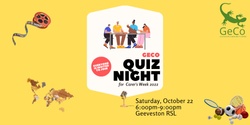 Banner image for GeCo Quiz Night