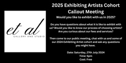 Banner image for 2025 Exhibition Program Public Callout