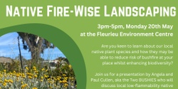 Banner image for Native Fire-Wise Landscaping