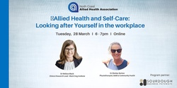 Banner image for NCAHA Monthly Hub - Allied Health and Self-Care – Looking after Yourself in the Workplace