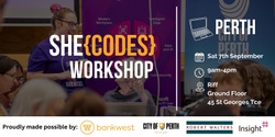 Banner image for She Codes 1 Day Coding Workshop for women - Perth, September 2024