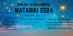 Banner image for Kaiapoi Food Forest Matariki Celebration