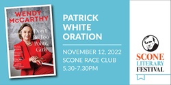 Banner image for Patrick White Oration
