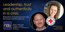 Banner image for Leadership, trust and authenticity in a crisis: Reflections and learnings from the Red Cross