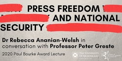 Banner image for Dr Rebecca Ananian-Welsh in conversation with Professor Peter Greste