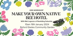Banner image for Build A Native Bee Hotel