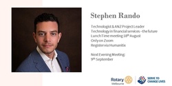Banner image for 18th Aug 2021 Rotary Melb Lunch