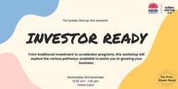 Banner image for Pitch Power Series:  Investor Ready