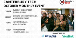 Banner image for Canterbury Tech October 2023 Monthly Event
