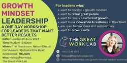Banner image for Growth Mindset Leadership Workshop