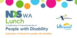 Banner image for NDS in WA Lunch in Celebration of  International Day of People with Disability - Expressions of Interest for People with Disability