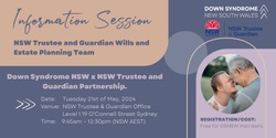 Banner image for Information Session - NSW Trustee and Guardian Wills and Estate Planning Team