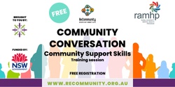 Banner image for Community Conversations: Community Support Training with RAMHP