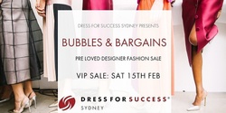 Banner image for Bubbles & Bargains - VIP Fashion Sale