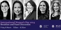 Banner image for International Women's Day Breakfast and Panel Discussion