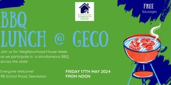 Banner image for GeCo BBQ for Neighbourhood House Week
