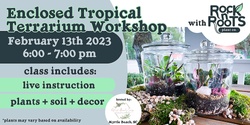 Banner image for Enclosed Tropical Terrarium Workshop at Refresh Beauty Lounge (Myrtle Beach, SC)