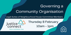 Banner image for Governing a Community Organisation with Justice Connect
