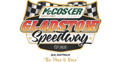 McCosker Gladstone Speedway's banner