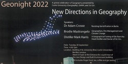 Banner image for Geonight 2022 - New Directions in Geography