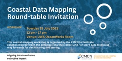 Banner image for Coastal Data Mapping Round-table Invitation