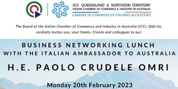 Banner image for Business Networking Lunch with the Italian Ambassador to Australia