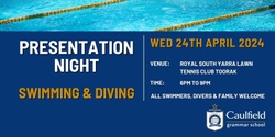Banner image for Swimming & Diving Presentation Night 2024