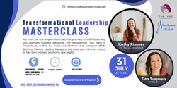 Banner image for Quarterly Transformational Leadership Masterclass - Setup for FYQ1 2024/25 Success!