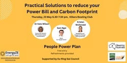 Banner image for Practical Solutions to reduce your Power Bill and Carbon Footprint