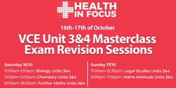 Banner image for HIF VCE Unit 3&4 Exam Masterclass Revision Sessions 