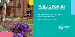 Banner image for Adelaide Plains Council Public Forum - Two Wells