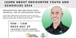 Banner image for Learn About  Encounter Youth and Schoolies Festival 2024.
