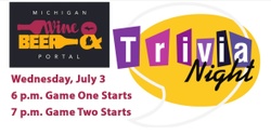 Banner image for Trivia Night at the Michigan Wine and Beer Portal! 