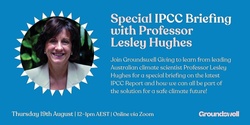 Banner image for Special IPCC Briefing with Professor  Lesley Hughes